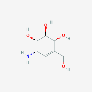 6-Amino-4-Hydroxymethyl-Cyclohex-4-Ene-1,2,3-TriolͼƬ