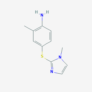 2-Methyl-4-[(1-methyl-1H-imidazol-2-yl)sulfanyl]anilineͼƬ