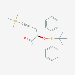 (2R)-2-[[(1,1-Dimethylethyl)diphenylsilyl]oxy]-5-(trimethylsilyl)-4-pentynalͼƬ