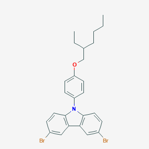 3,6-Dibromo-9-[4-(2-ethylhexyloxy)phenyl]-9H-carbazoleͼƬ