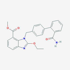 1-[[2'-(Aminocarbonyl)[1,1'-biphenyl]-4-yl]methyl]-2-ethoxy-1H-benzimidazole-7-carboxylic Acid Methyl EsterͼƬ