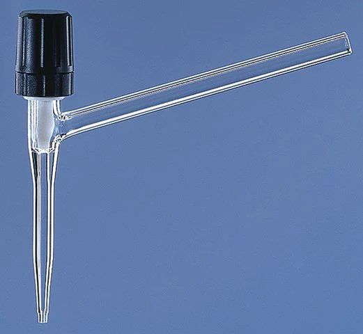 BRAND<sup>?</sup> needle-valve stopcocks for burettes and automatic burettes with PTFE spindle