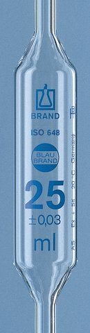 BRAND<sup>?</sup> BLAUBRAND<sup>?</sup> bulb pipette, calibrated to deliver (TD, EX)