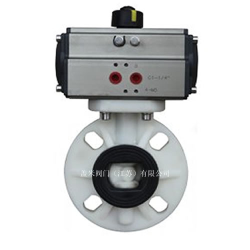 D671G气动PP塑料蝶阀图片