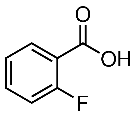 邻氟苯甲酸分子结构式