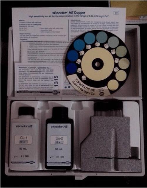 水质铜测试盒图片