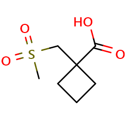 1-(methanesulfonylmethyl)cyclobutane-1-carboxylicacid图片