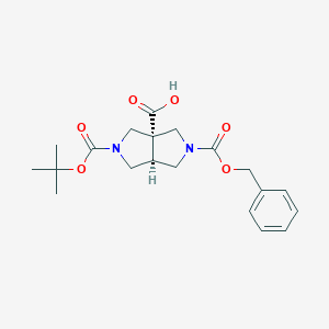 cis-2-boc-5-cbz-6a-h-hexahydro-pyrrolo[3,4-c]pyrrole-3a-carboxylicacid图片