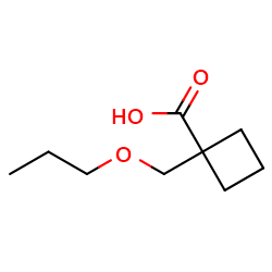 1-(propoxymethyl)cyclobutane-1-carboxylicacid图片