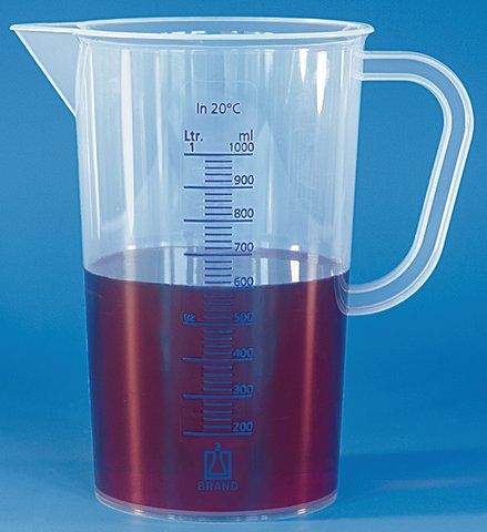 BRAND<sup>?</sup> graduated beaker with handle and spout
