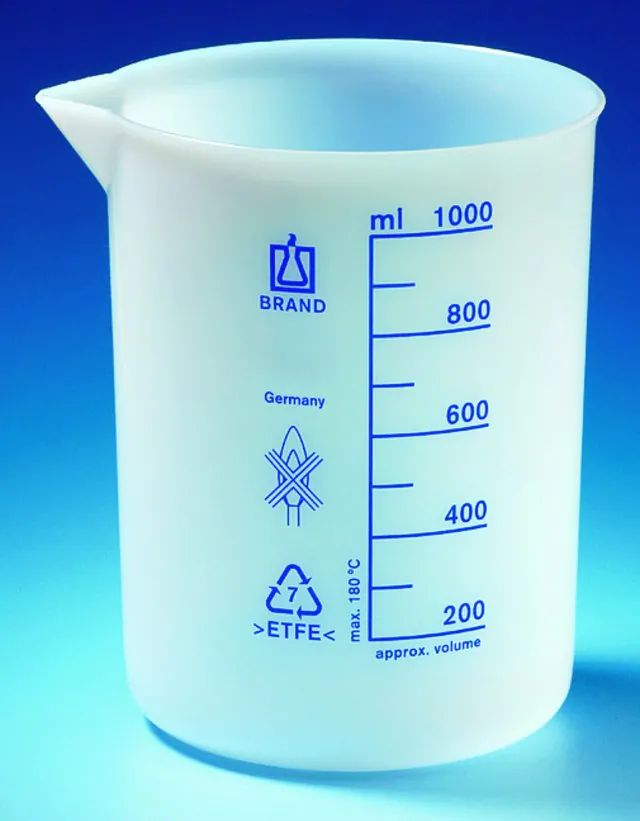 BRAND<sup>?</sup> ETFE beaker with spout, low form