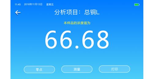 仪器显示界面