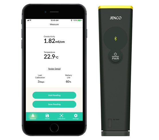 EC111B电导�?TDS,盐度,温度测试�?蓝牙�?图片