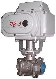 电动螺纹球阀图片