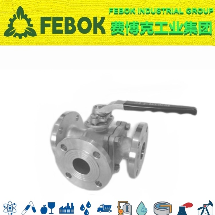 法兰三通球阀图片