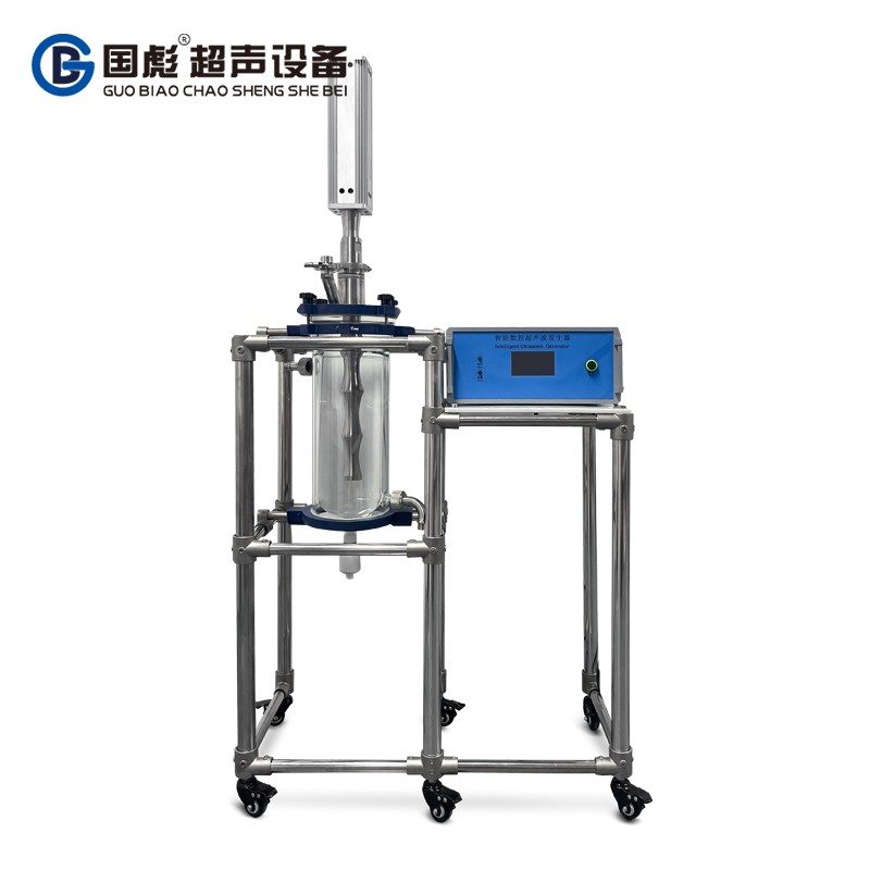 5L双层玻璃反应釜超声分散中试设备图?></a></div>    <span style=