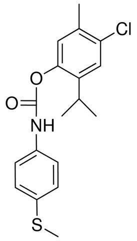 4-CHLORO-2-ISOPROPYL-5-METHYLPHENYL N-(4-(METHYLTHIO)PHENYL)CARBAMATE