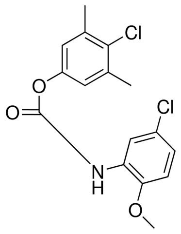 4-CHLORO-3,5-DIMETHYLPHENYL N-(5-CHLORO-2-METHOXYPHENYL)CARBAMATE