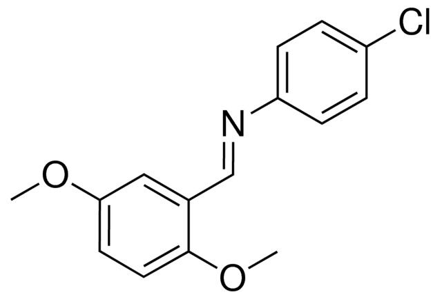 4-CHLORO-N-(2,5-DIMETHOXYBENZYLIDENE)ANILINE