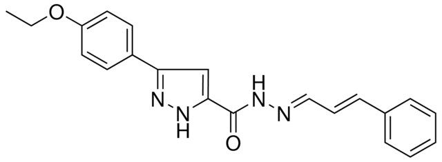 5-(4-ETHOXY-PH)-2H-PYRAZOLE-3-CARBOXYLIC ACID (3-PHENYL-ALLYLIDENE)-HYDRAZIDE