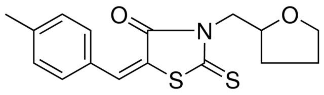 5-(4-ME-BENZYLIDENE)-3-(TETRAHYDRO-FURAN-2-YLMETHYL)-2-THIOXO-THIAZOLIDIN-4-ONE