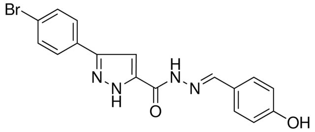 5-(4-BR-PHENYL)-2H-PYRAZOLE-3-CARBOXYLIC ACID (4-HYDROXY-BENZYLIDENE)-HYDRAZIDE