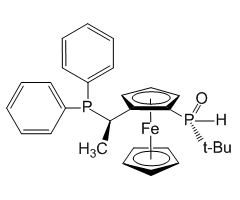 (R,S(p), R(SPO)-(1-t-Butylphosphinoyl)-2-[1-(diphenylphosphino)ethyl]ferrocene