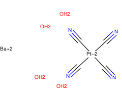 Barium tetracyanoplatinate(II) tetrahydrate