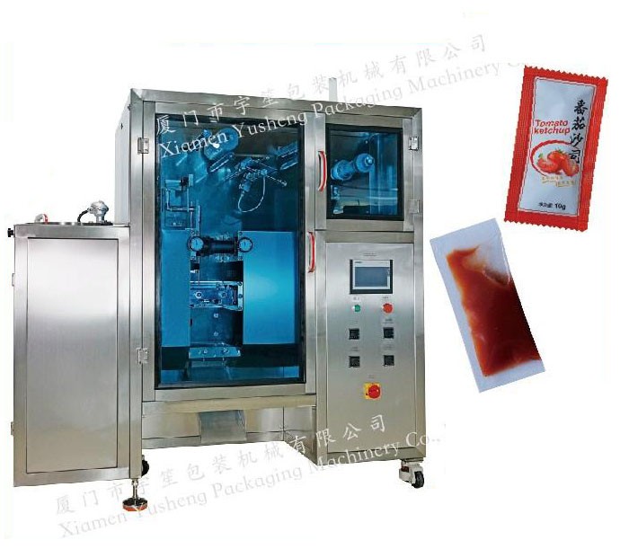 YS-186连续式酱液体包装�?新框�?图片